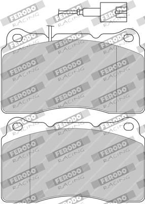 Set placute frana,frana disc FDS1334 FERODO RACING