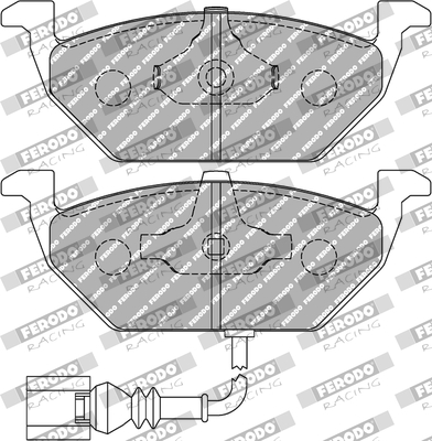 Set placute frana,frana disc FDS1398 FERODO RACING