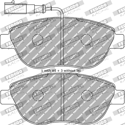 Set placute frana,frana disc FDS1467 FERODO RACING
