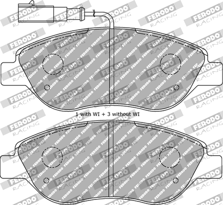 Set placute frana,frana disc FDS1468 FERODO RACING