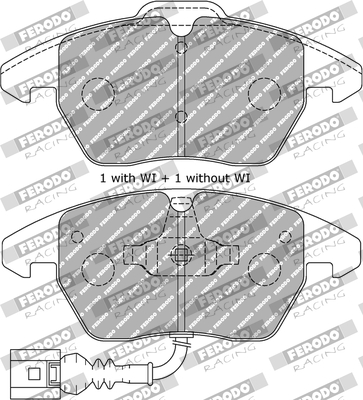 Set placute frana,frana disc FDS1641 FERODO RACING