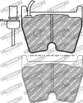 Set placute frana,frana disc FDS1664 FERODO RACING