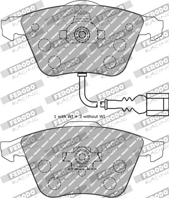 Set placute frana,frana disc FDS1765 FERODO RACING
