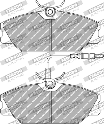 Set placute frana,frana disc FDS406 FERODO RACING