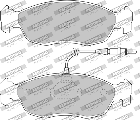Set placute frana,frana disc FDS876 FERODO RACING
