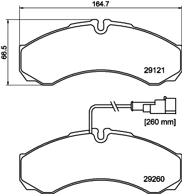 Set placute frana,frana disc NP2090 NISSHINBO