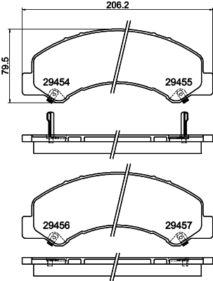 Set placute frana,frana disc NP4010SC NISSHINBO