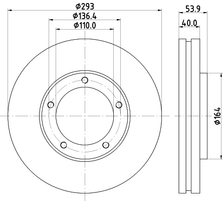 Disc frana ND3042 NISSHINBO
