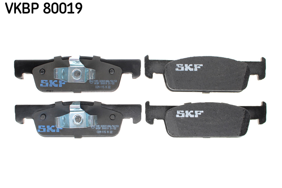 set placute frana,frana disc VKBP 80019 SKF