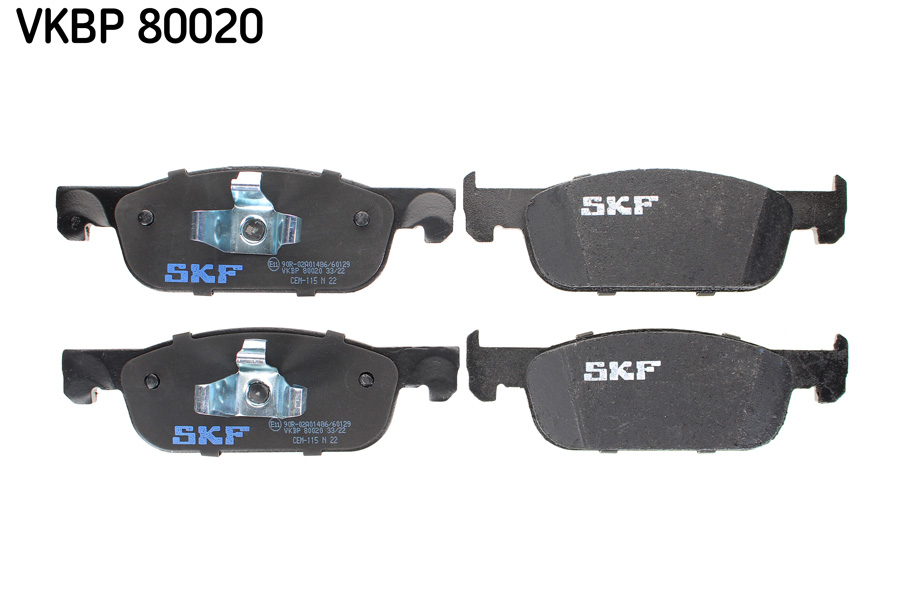 set placute frana,frana disc VKBP 80020 SKF