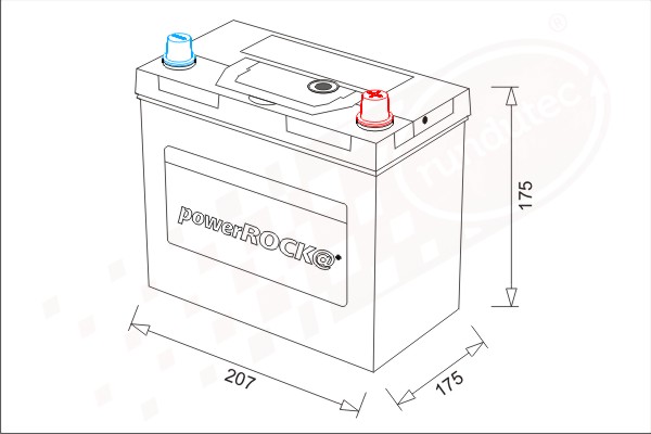 Baterie de pornire BAT040RKN powerROCK