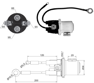 Solenoid, electromotor ZM 428 ZM