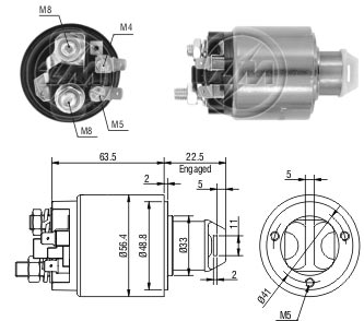 Solenoid, electromotor ZM 471 ZM