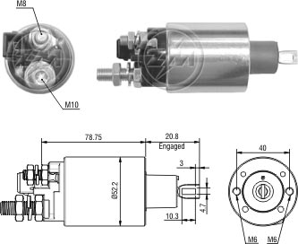 Solenoid, electromotor ZM 483 ZM