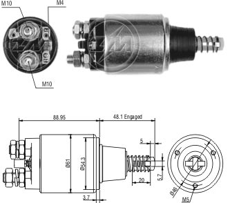 Solenoid, electromotor ZM 638 ZM