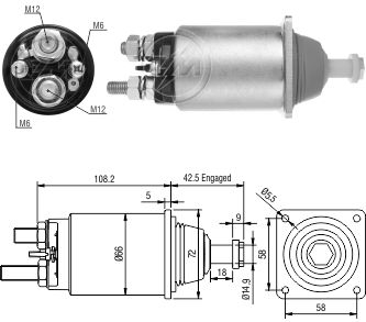Solenoid, electromotor ZM 834 ZM