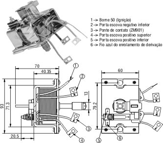 Solenoid, electromotor ZM 902 ZM