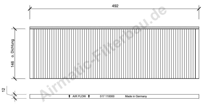 Filtru, aer habitaclu IF0517 Airmatic