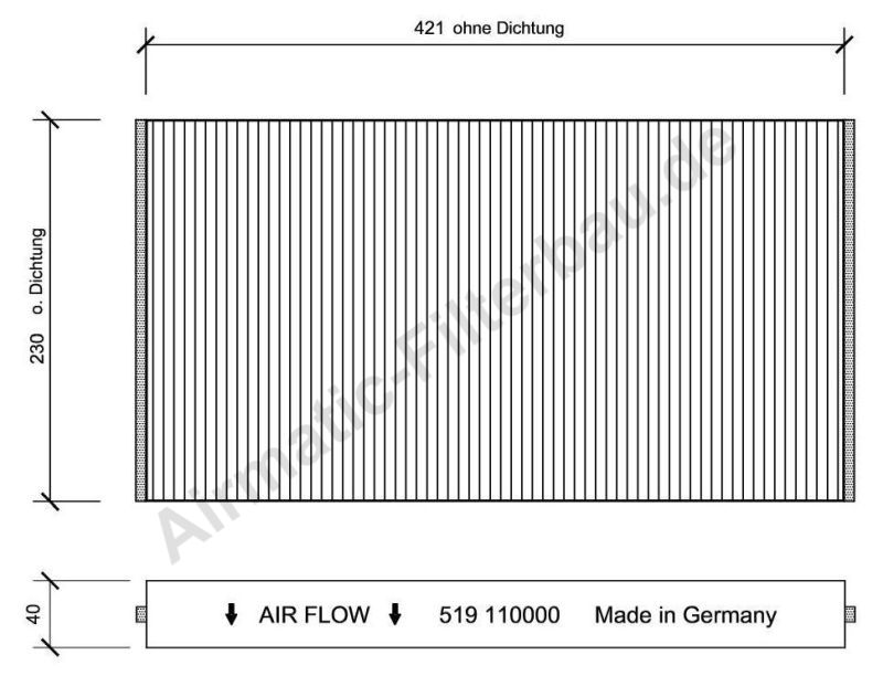 Filtru, aer habitaclu IF0519 Airmatic