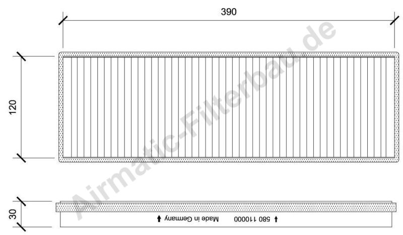 Filtru, aer habitaclu IF0580 Airmatic