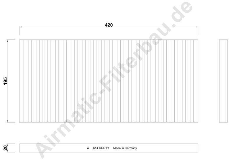 Filtru, aer habitaclu IF0614 Airmatic