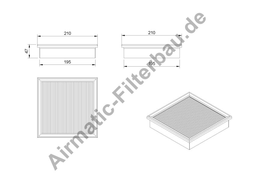 Filtru, aer habitaclu IF0801 Airmatic