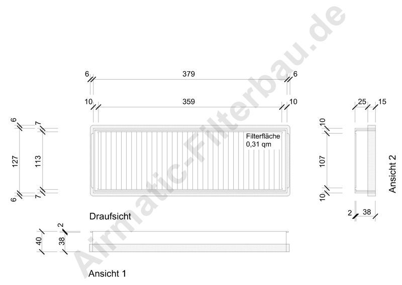 Filtru, aer habitaclu IF0808 Airmatic