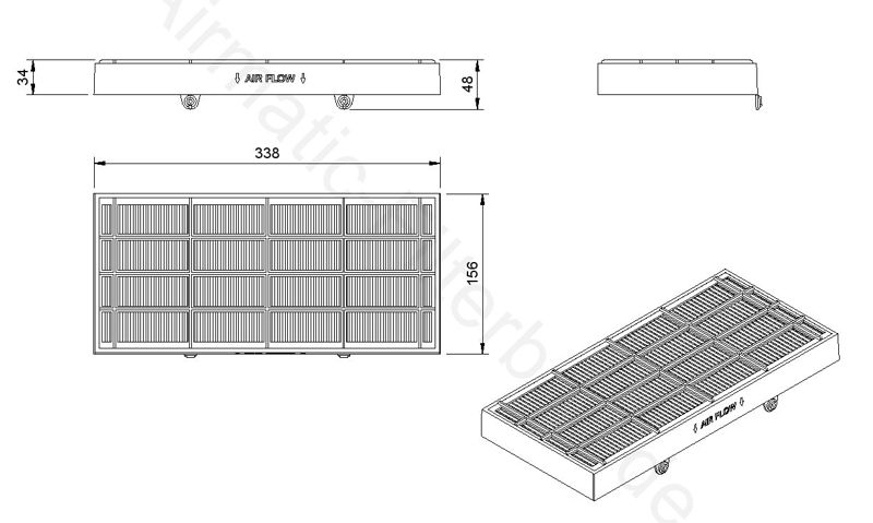 Filtru, aer habitaclu IF0846 Airmatic