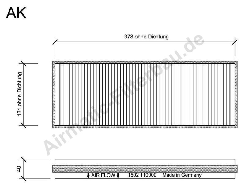 Filtru, aer habitaclu IF1502 Airmatic