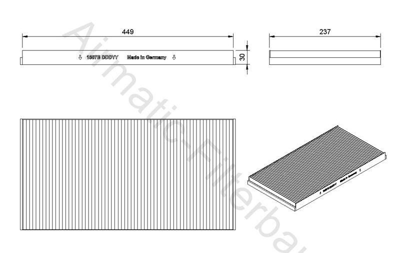 Filtru, aer habitaclu IF1507B Airmatic