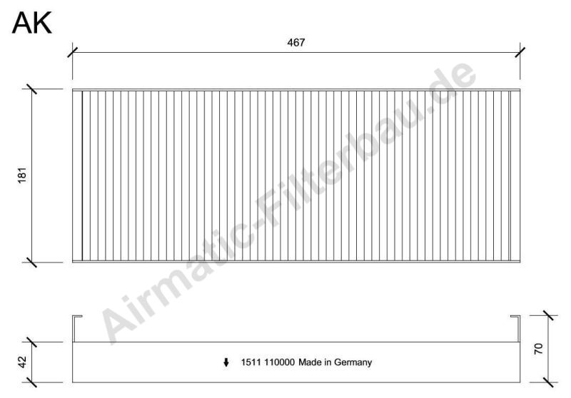 Filtru, aer habitaclu IF1511B Airmatic