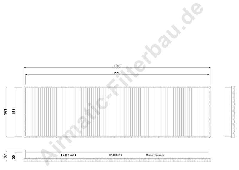 Filtru, aer habitaclu IF1514 Airmatic