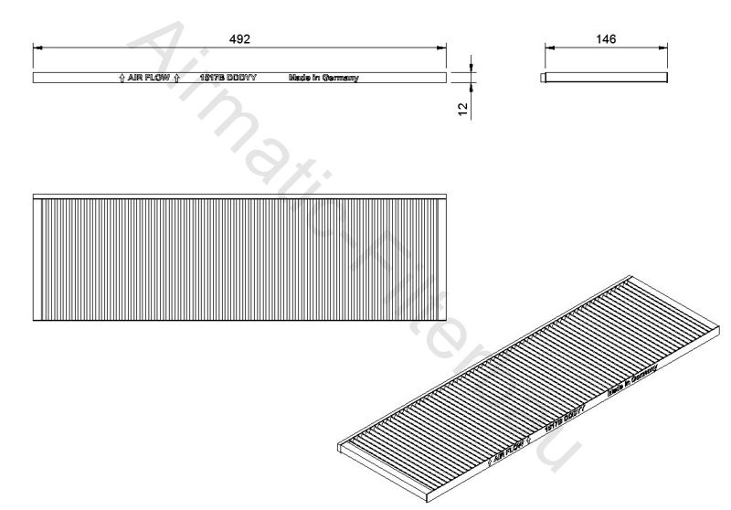 Filtru, aer habitaclu IF1517B Airmatic