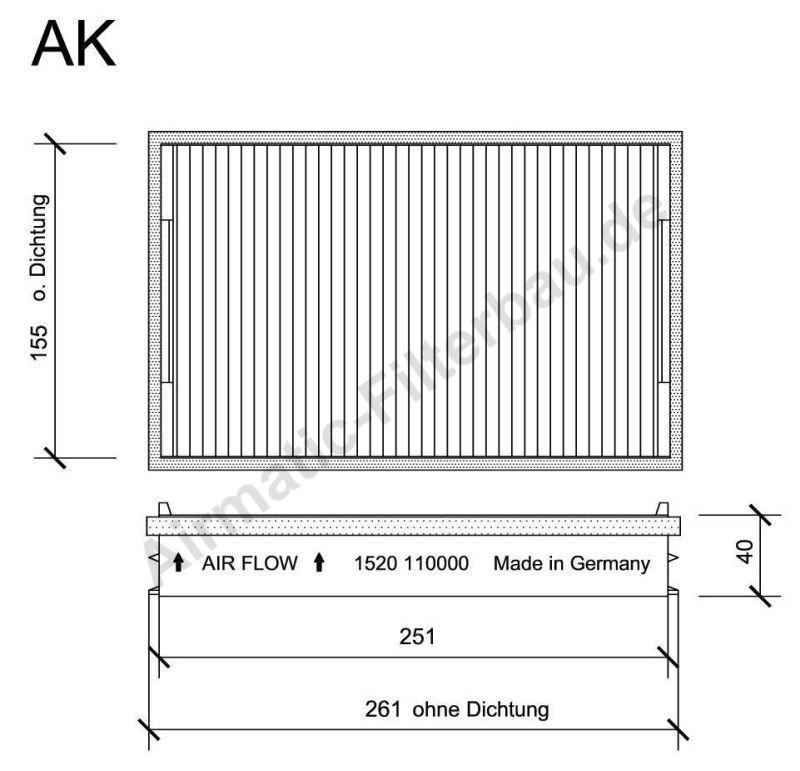 Filtru, aer habitaclu IF1520 Airmatic