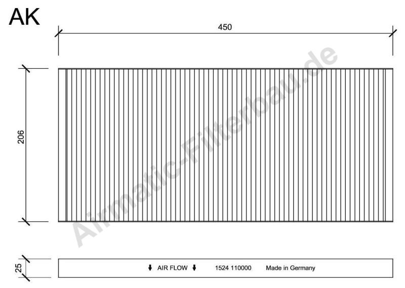 Filtru, aer habitaclu IF1524 Airmatic