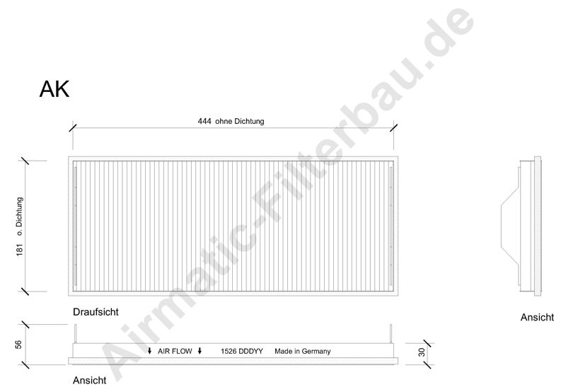 Filtru, aer habitaclu IF1526 Airmatic