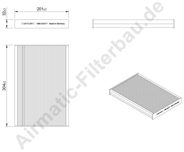 Filtru, aer habitaclu IF1589 Airmatic