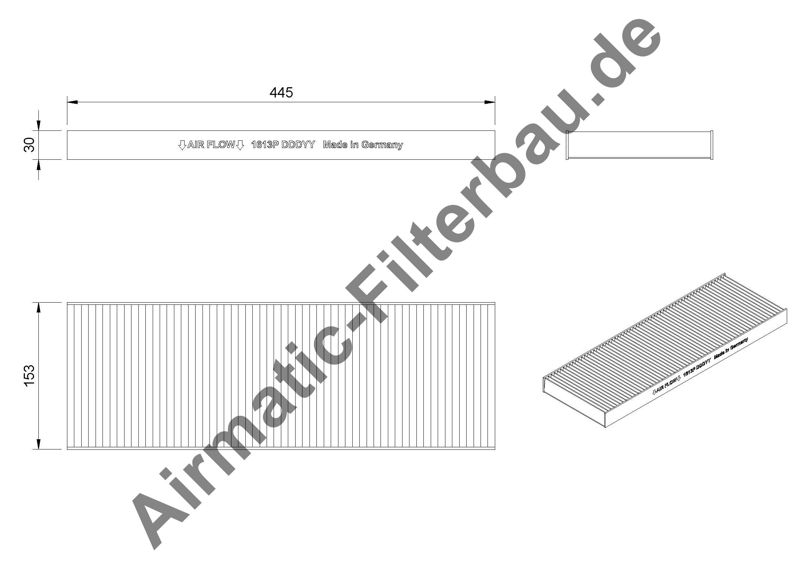 Filtru, aer habitaclu IF1613P Airmatic