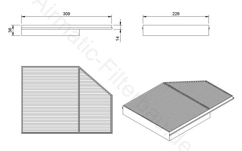 Filtru, aer habitaclu IF1853 Airmatic