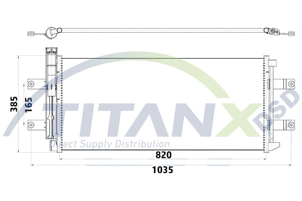 Condensator, climatizare CD119010 TitanX