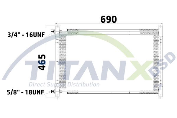 Condensator, climatizare CD129011 TitanX