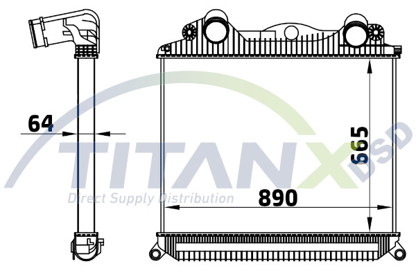 Intercooler, compresor IC139005 TitanX