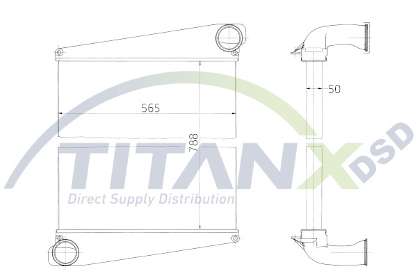 Intercooler, compresor IX129005 TitanX