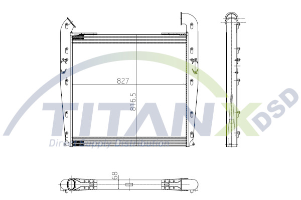 Intercooler, compresor IX149001 TitanX