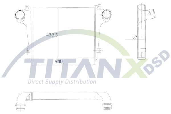 Intercooler, compresor IX159002 TitanX