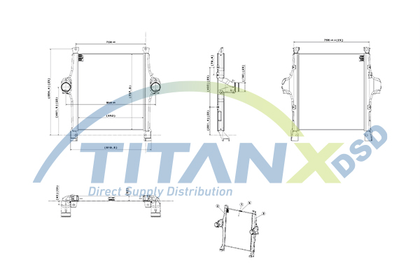 Intercooler, compresor IX159008 TitanX
