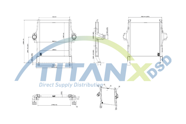 Intercooler, compresor IX159009 TitanX