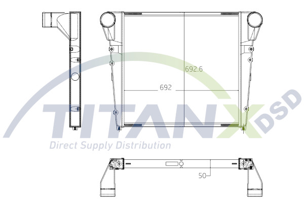 Intercooler, compresor IX169003 TitanX