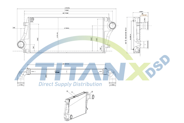Intercooler, compresor IX609004 TitanX