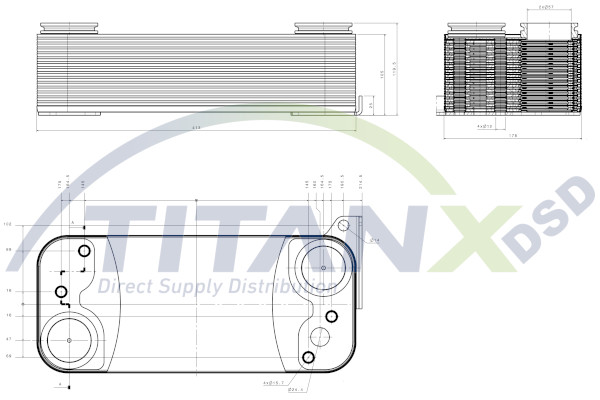 Radiator, retarder OX149002 TitanX